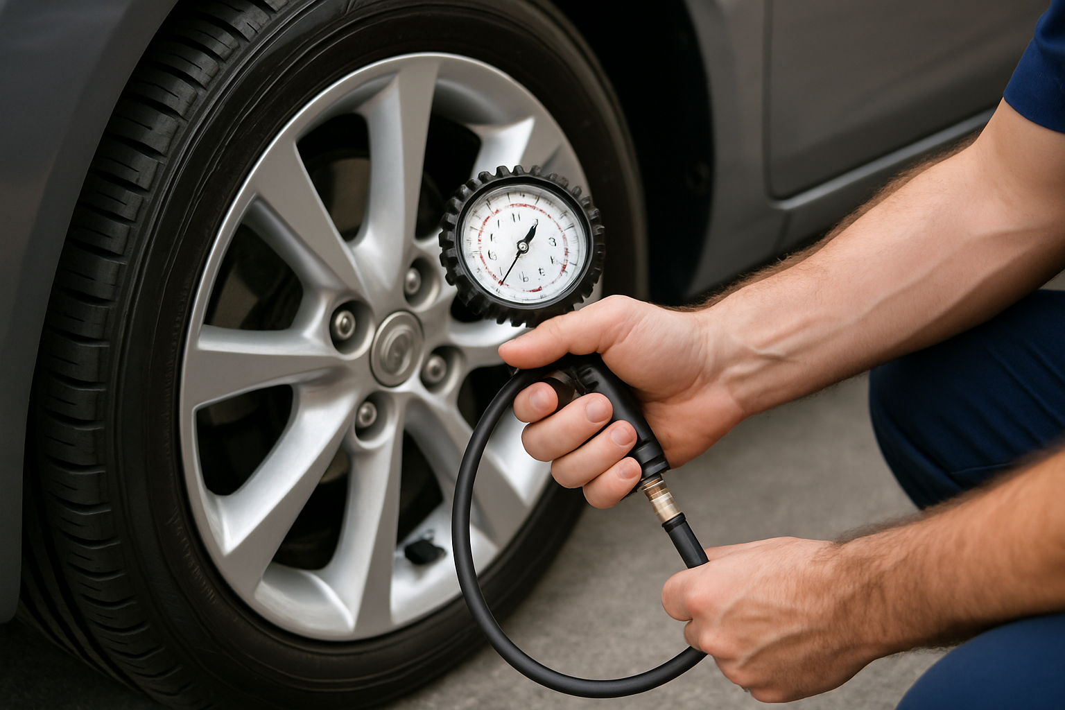 Lastik basıncı kontrolü